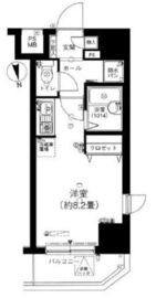エスコート麻布十番 12階 間取り図
