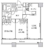 ファーストリアルタワー新宿 25階 間取り図