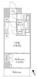 ルミーク関内Ⅱ 402 間取り図
