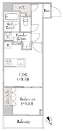 ルミーク関内Ⅱ 605 間取り図