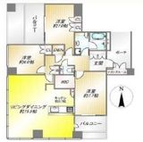 ワールドシティタワーズ キャピタルタワー 23階 間取り図