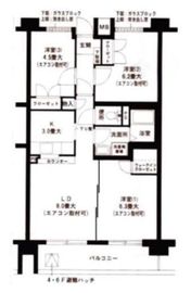 グランドヒルズ横浜 308 間取り図