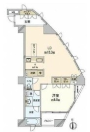 D'グランセ西麻布ハイヴァリー 5階 間取り図