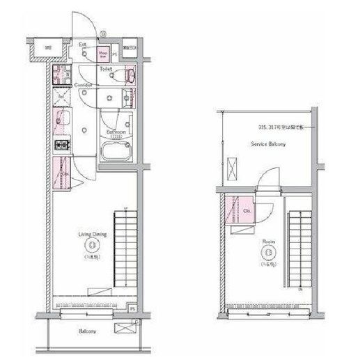 リテラス川崎ウエスト 317 間取り図