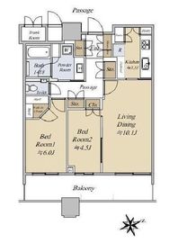 パークシティ武蔵小杉ザ・グランドウイングタワー 34階 間取り図