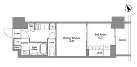 シーズンフラッツ大森西 606 間取り図