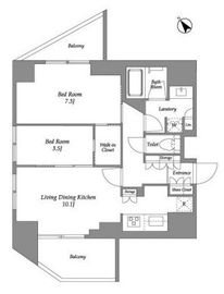 シーズンフラッツ大森西 1401 間取り図