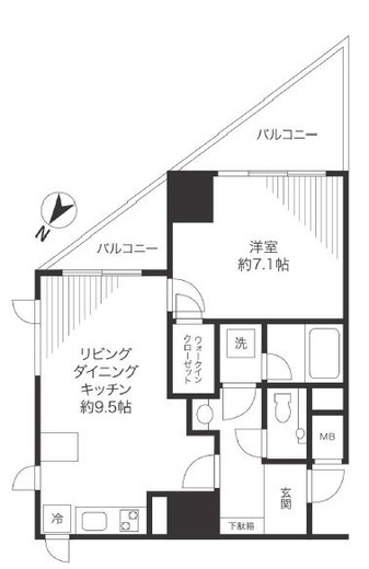 アトラスヒルズ文京白山 15階 間取り図