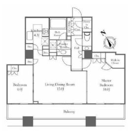 シティタワー大崎ステーションフロント 25階 間取り図