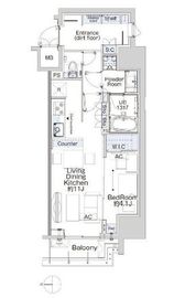 ベルファース蒲田West 206 間取り図