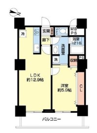 ツインタワーすみとし住吉館 20階 間取り図