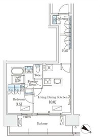 ロイヤルパークス有明 1027 間取り図