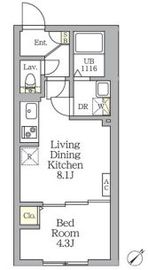 Aglaia新宿横寺町 401 間取り図