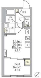 Aglaia新宿横寺町 306 間取り図