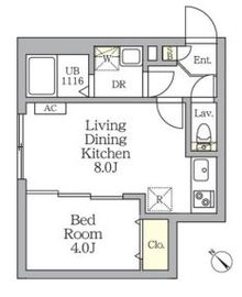 Aglaia新宿横寺町 208 間取り図