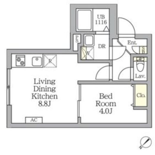 Aglaia新宿横寺町 109 間取り図