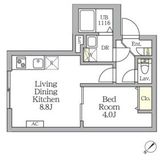 Aglaia新宿横寺町 109 間取り図