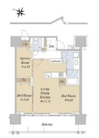 プラウド八幡山 4階 間取り図