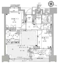 ザ・ライオンズ横濱山下町 12階 間取り図