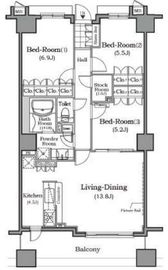 ザ・レジデンス本牧横浜ベイサイド 9階 間取り図