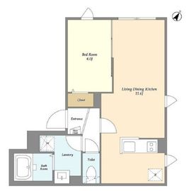 タスキsmart新大塚Ⅱ 401 間取り図