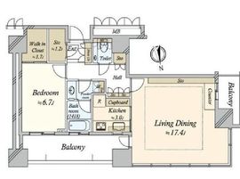 パークタワー目黒 15階 間取り図