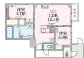 アローマ王子本町 101 間取り図