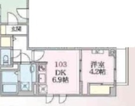 アローマ王子本町 103 間取り図