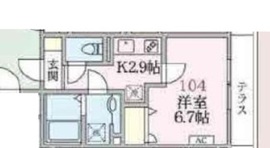 アローマ王子本町 104 間取り図