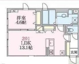 アローマ王子本町 201 間取り図