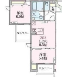 アローマ王子本町 202 間取り図