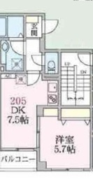 アローマ王子本町 205 間取り図