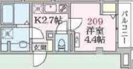 アローマ王子本町 209 間取り図