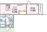 アローマ王子本町 210 間取り図