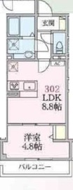 アローマ王子本町 302 間取り図