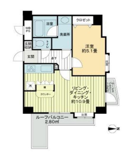 ライオンズマンション町屋第3 6階 間取り図