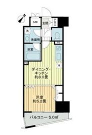 デュオ・スカーラ市ヶ谷 3階 間取り図