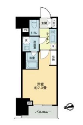 ザ・ライオンズフォーシア鶴見 411 間取り図