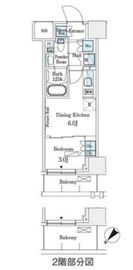 パークアクシス横浜伊勢佐木町通り 404 間取り図