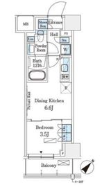 パークアクシス横浜伊勢佐木町通り 419 間取り図