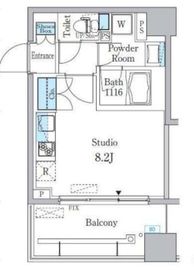 パークキューブ亀戸 707 間取り図