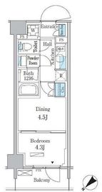 パークアクシス品川南大井パークフロント 622 間取り図