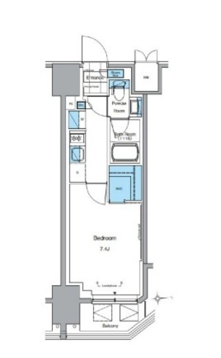 ルフォンプログレ田原町 1002 間取り図