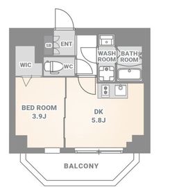 スプランディッド木場駅前 501 間取り図