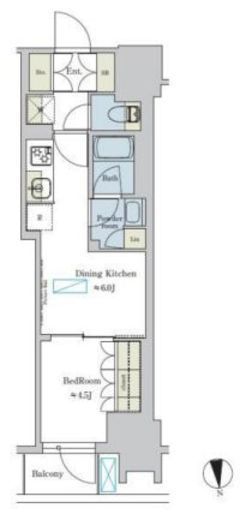 ブリリアイスト浅草 902 間取り図