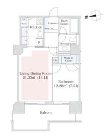 泉ガーデンレジデンス 1706 間取り図