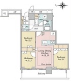 ザ・パークハウス晴海タワーズ ティアロレジデンス 29階 間取り図