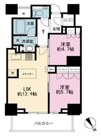 ザ・パークハウス三田ガーデン レジデンス&タワー 16階 間取り図
