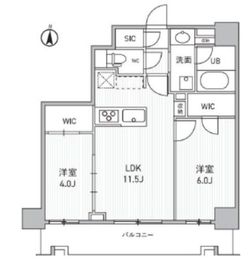 シーズンフラッツ両国サウス 502 間取り図