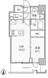 シーズンフラッツ両国サウス 707 間取り図